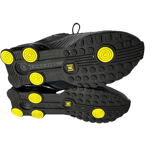Nike Shox Enigma 9000 Women's Size 8 Running Shoes Black Yellow Athletic Sneaker - Picture 5 of 8